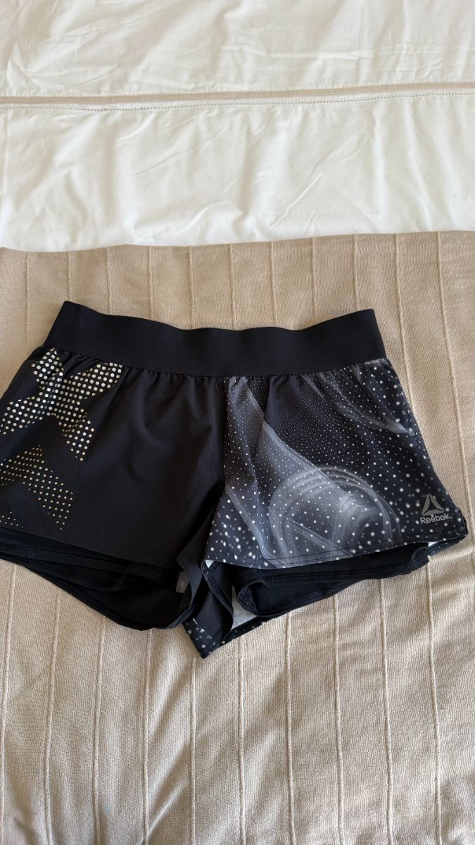 Reebok Black Sports Shorts Large