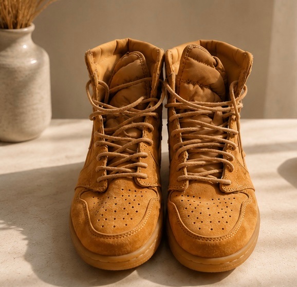 Air Jordan 1 Retro High OG Wheat Sneakers photo 2