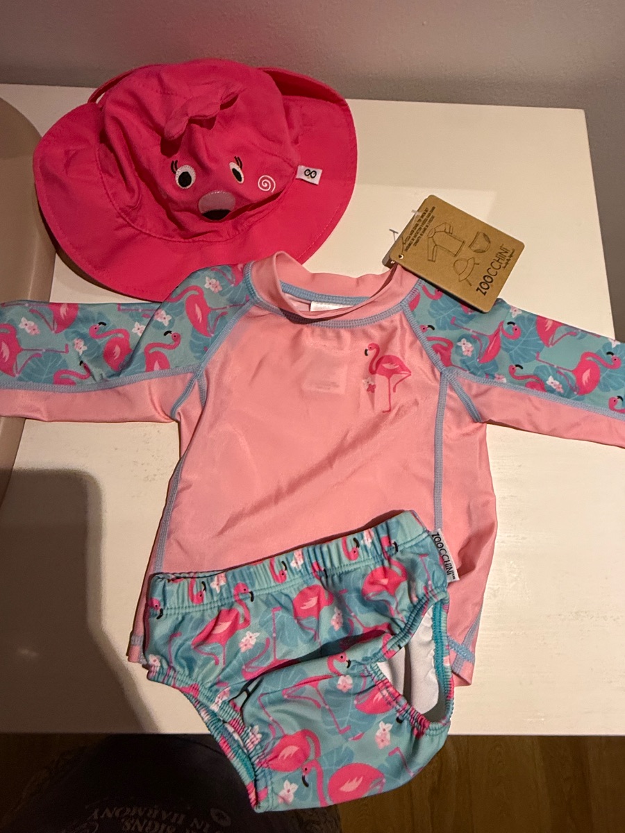 5 Little Ducks Swimwear set full protection 6-12M