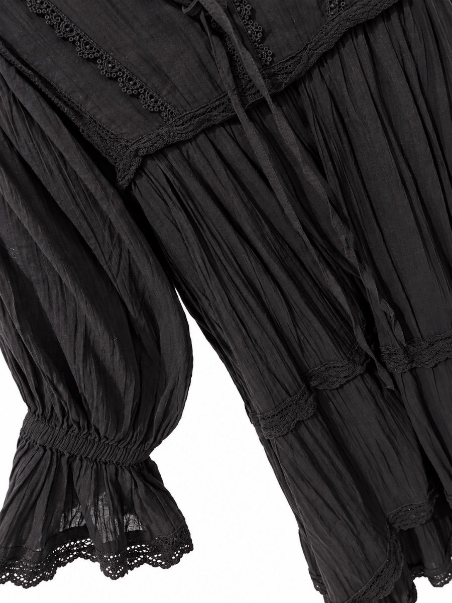 H&M Bohemian Black Dress - Sz M photo 3