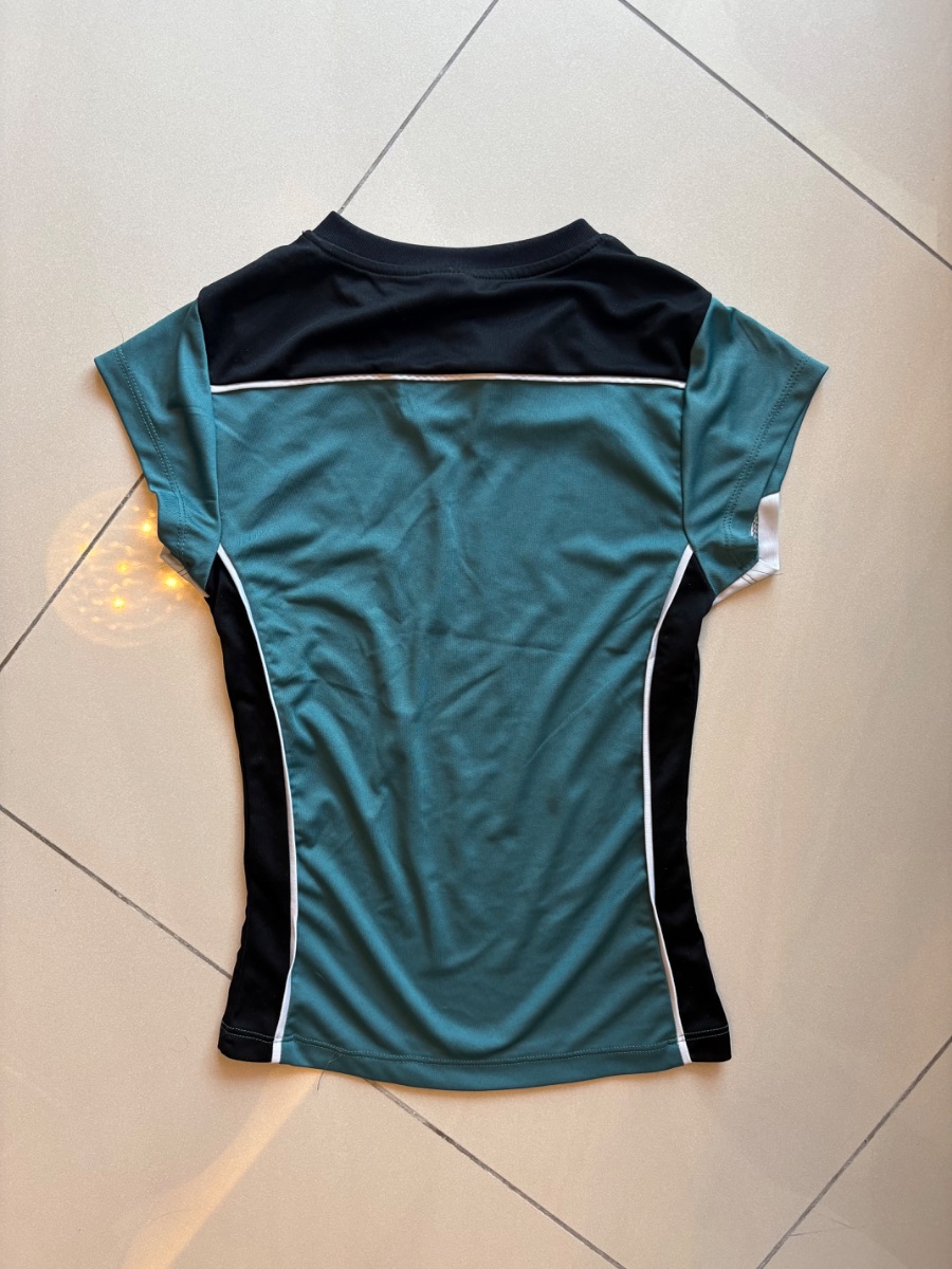 Urban Outfitters teal blue graphic tee slim fit photo 3