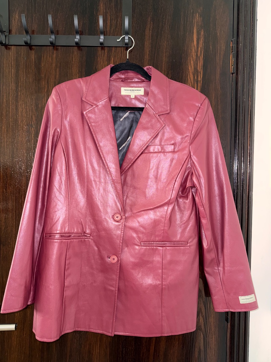 The Giving Movement The giving movment pleather skirt and blazer set