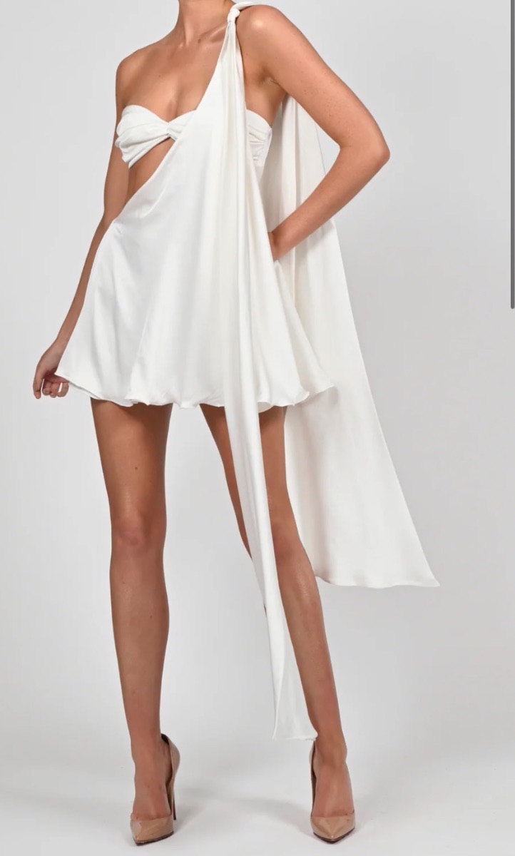 Dolls house fashion white dress
