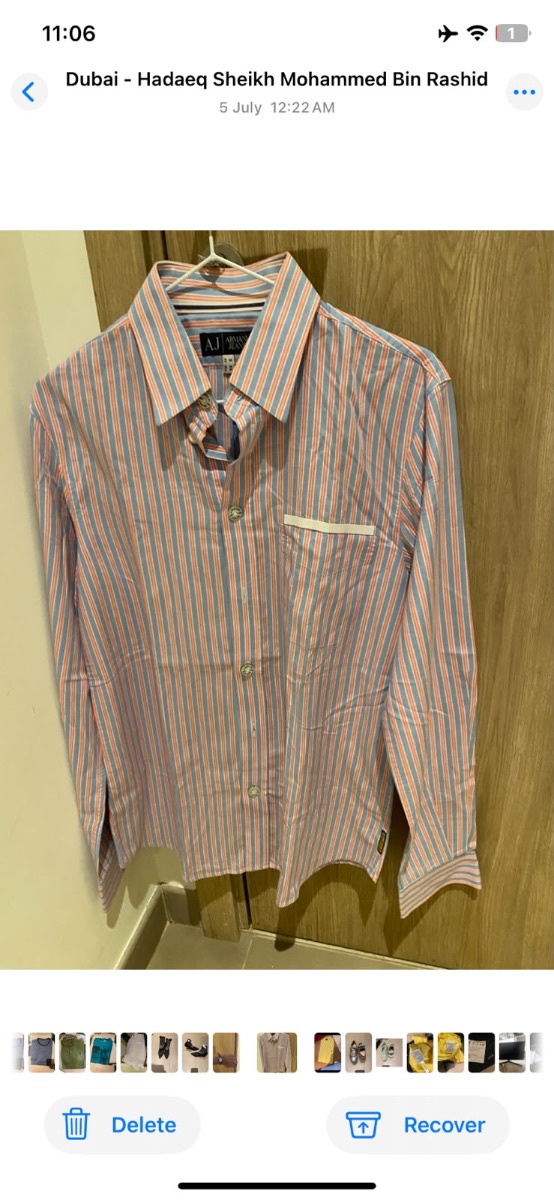 Armani long sleeve shirt