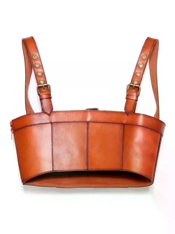 Monse Buckled Leather Bustier photo 2