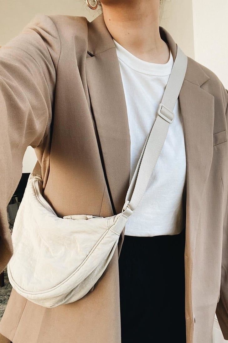 Beige Uniqlo Round Bag (Mini)