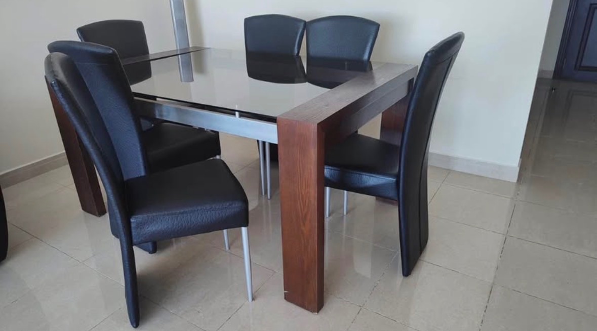 Home Centre Dining table with 6 chairs from Home Center for Sale!