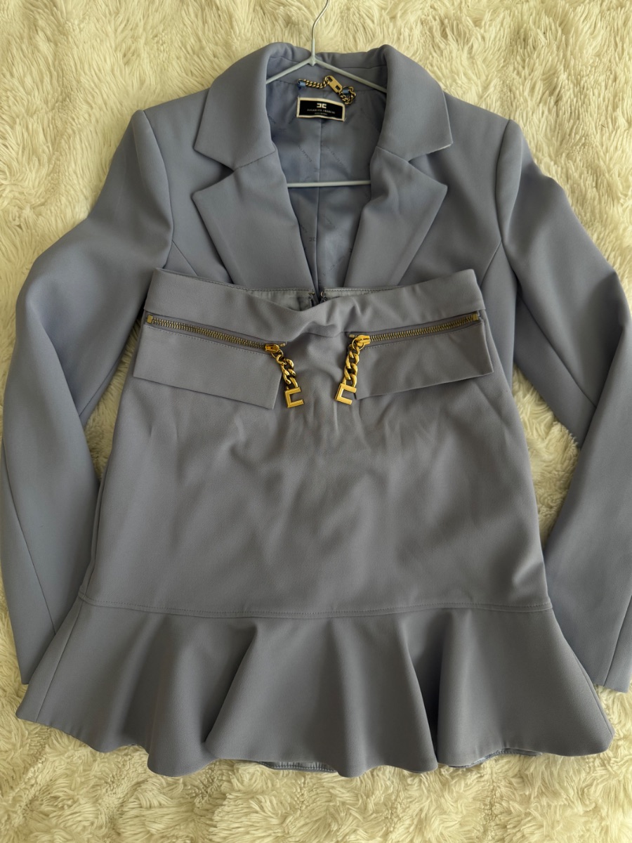 Elizabeth Franchi Blazer + skirt set