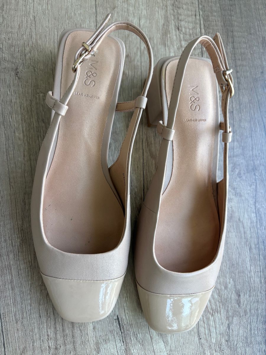Marks & Spencer M&S Beige sling back shoes