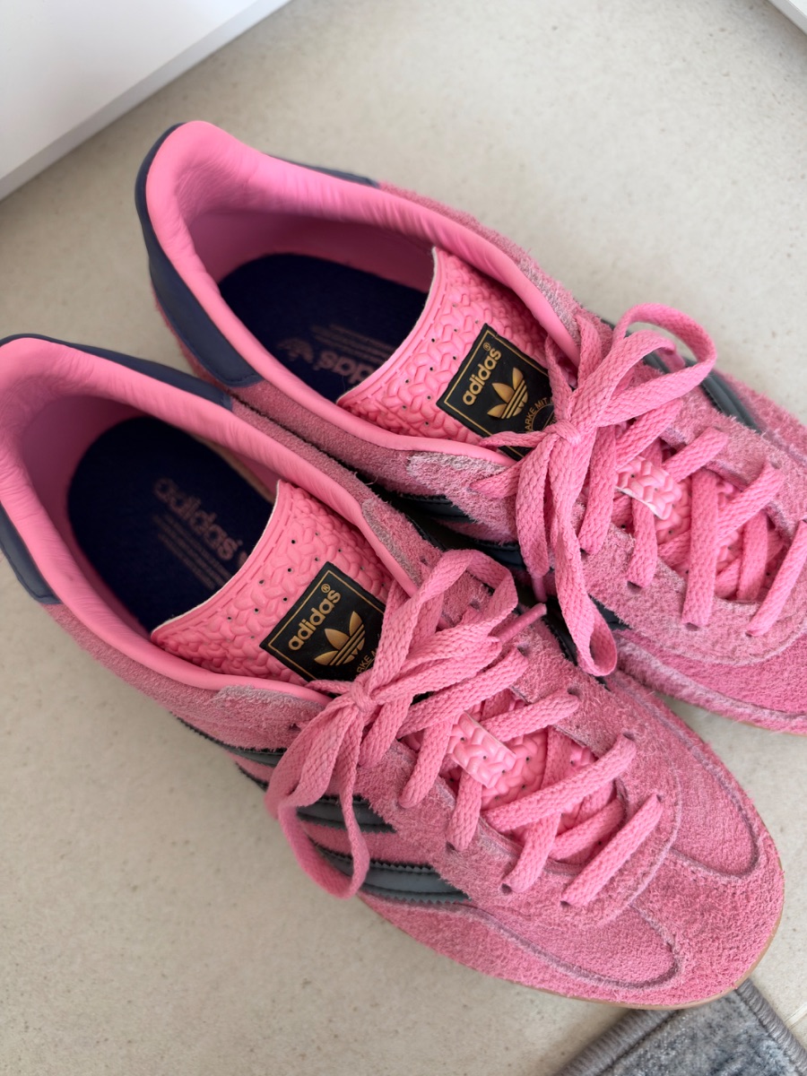Adidas Originals Gazelle Indoor Bliss Pink Core Black Suede - Size 38 photo 3