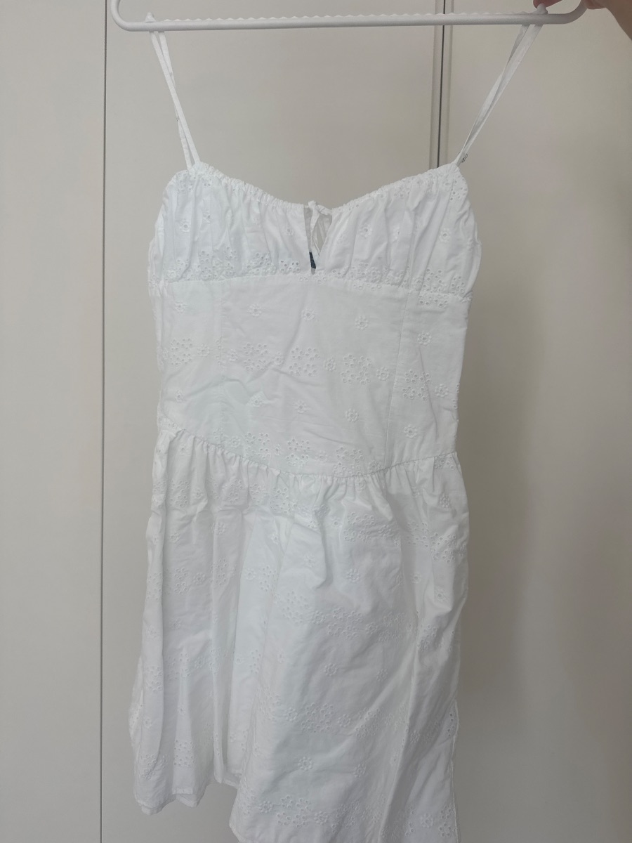 White milk maid Zara dress