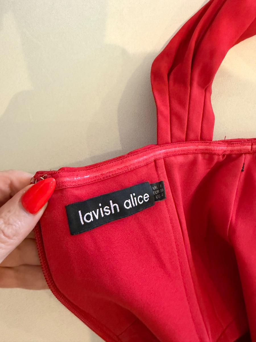 Lavish Alice red dress photo 3