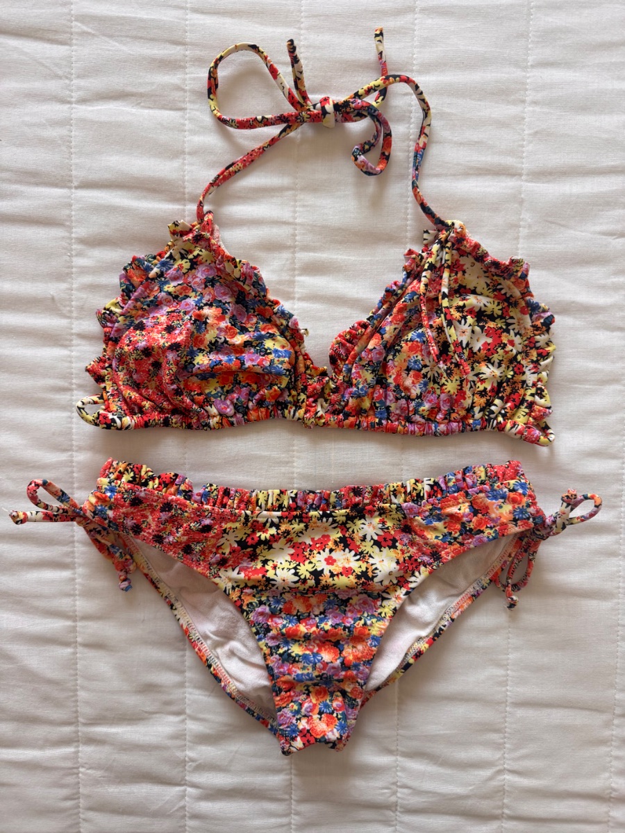 MyFair floral ruched two-piece bikini set