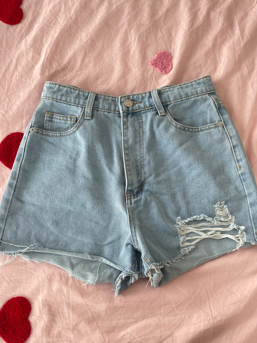 Pretty Little Thing PLT denim mini shorts