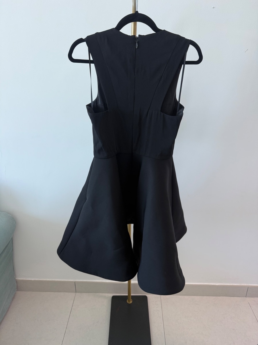 Black AQ/AQ (Aqua Couture) scuba-style dress Size 12 photo 3