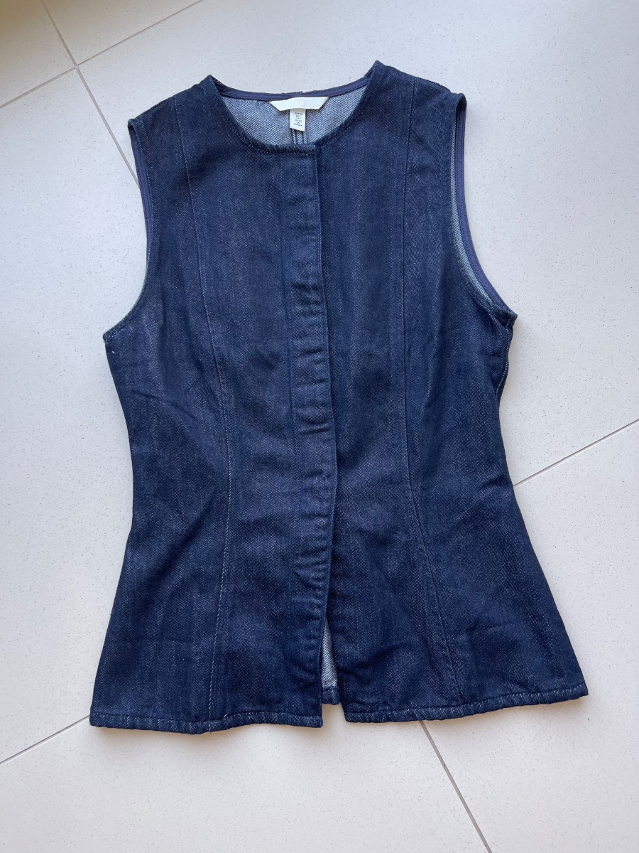 H&M Dark Denim Waistcoat