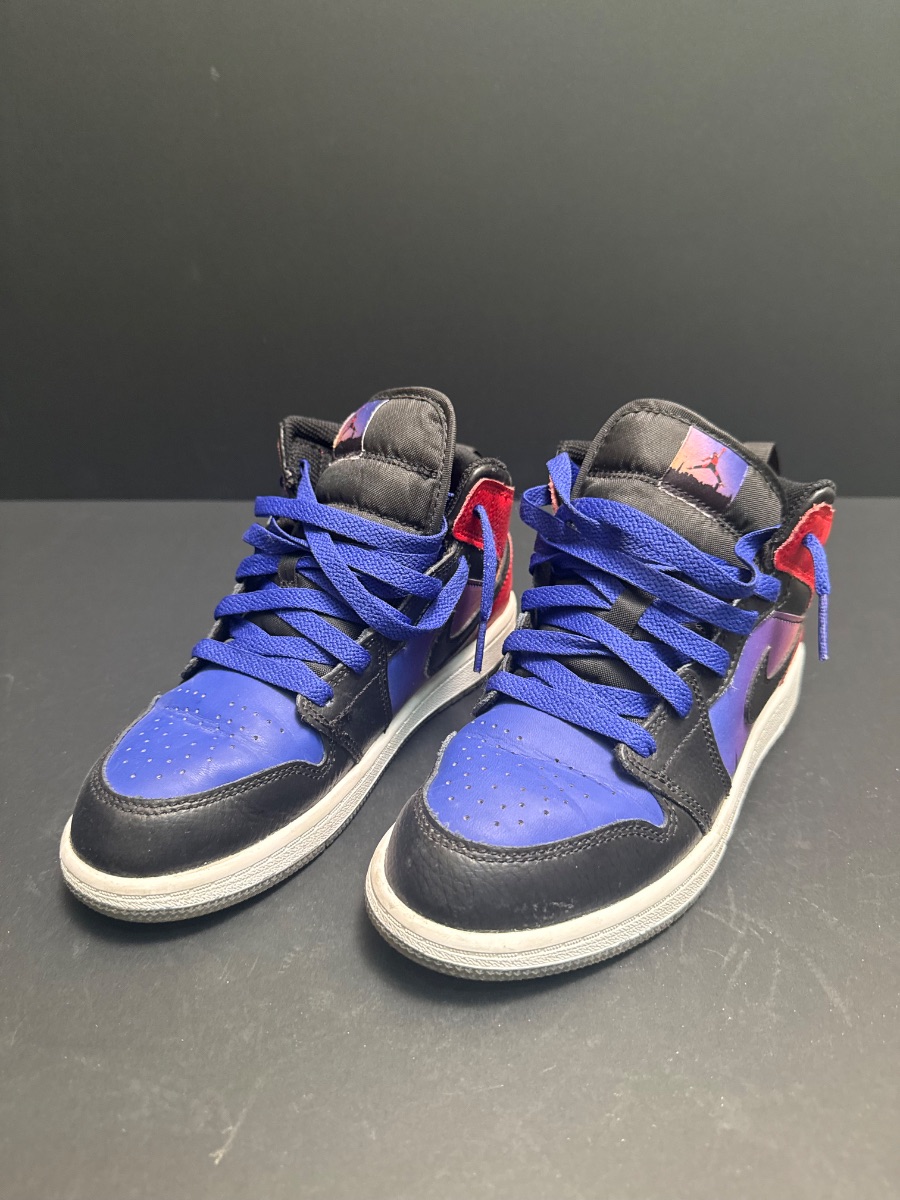 Air Jordan 1 Mid SS (PS) – Concord / Black / University Red photo 2