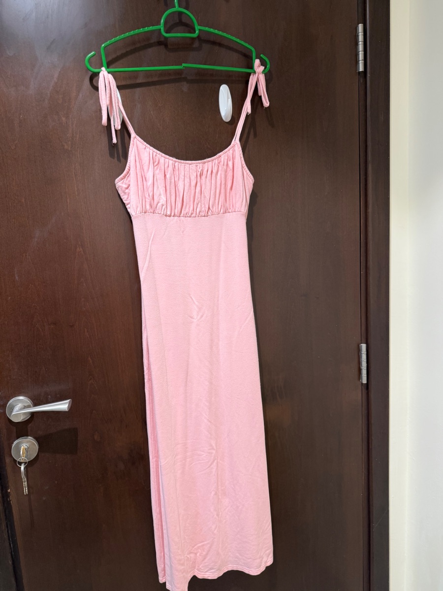 Pink long dress light M