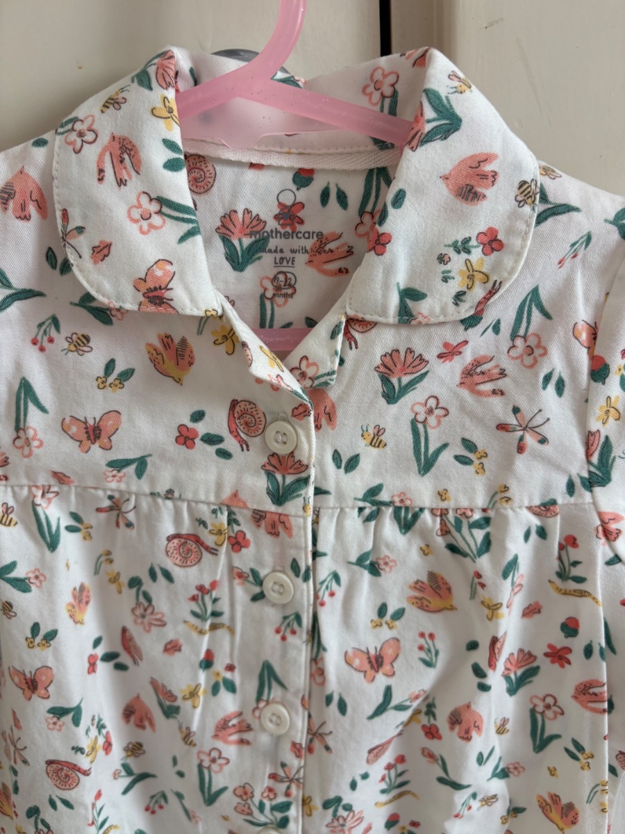 Mothercare Girls floral Babygrow 9-12 months photo 2