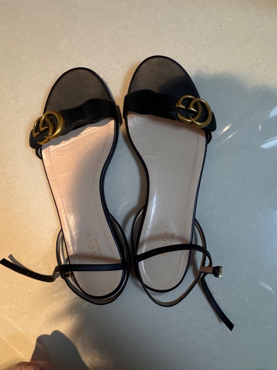 Gucci Marmont Flat Sandals