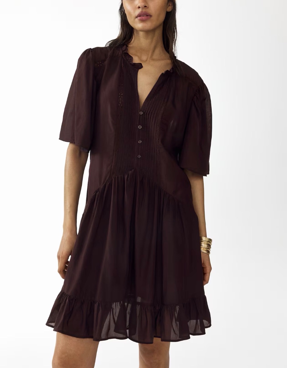 H&M VISCOSE-BLEND TUNIC DRESS - Sz XS - New