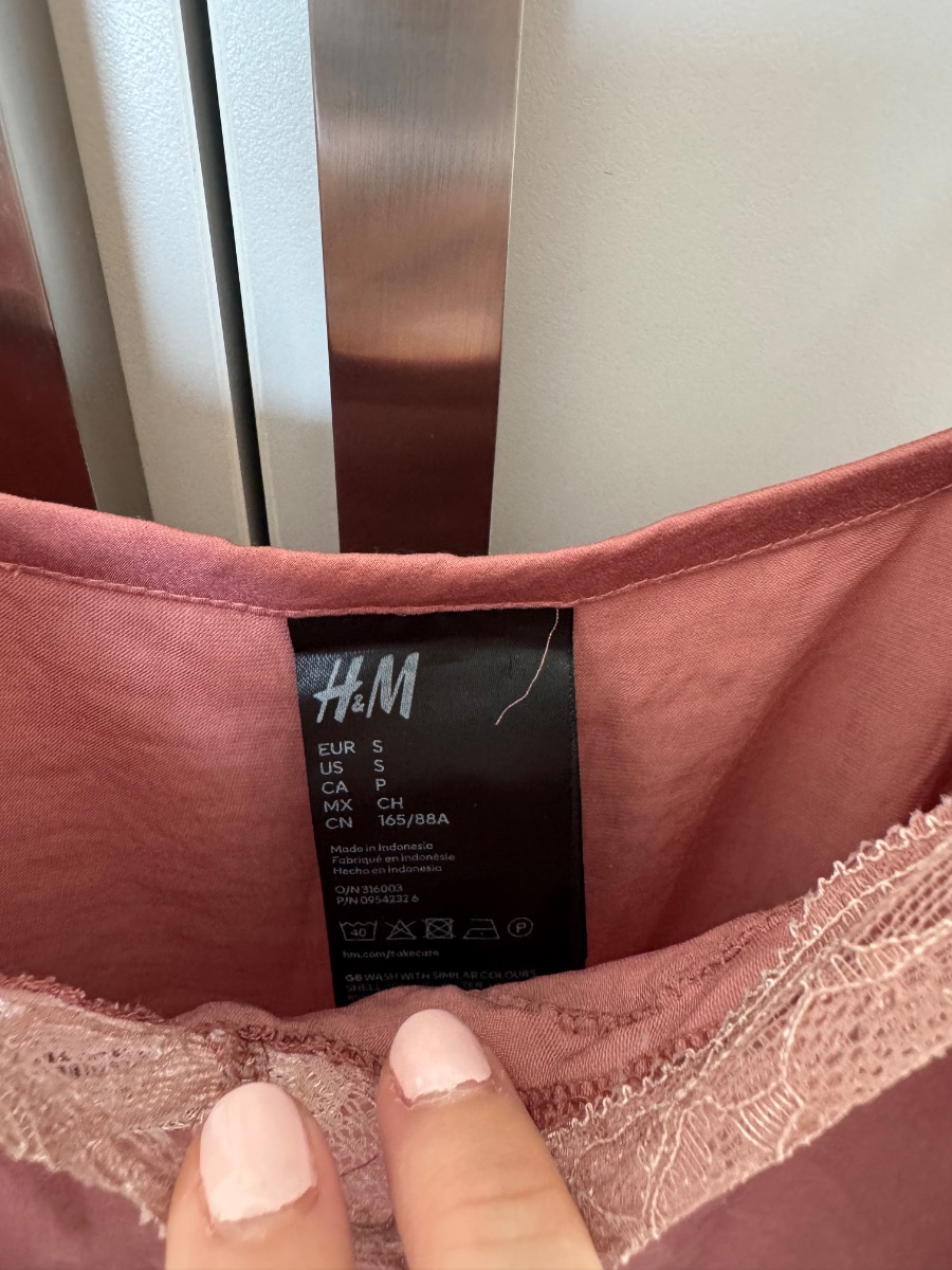 H&M satin camisole top photo 2