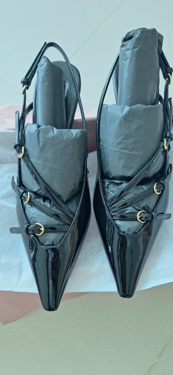 Miu Miu black kitten heels