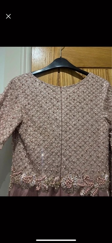 Independent Store Wedding dress dusky pink - Size UK 8. photo 3