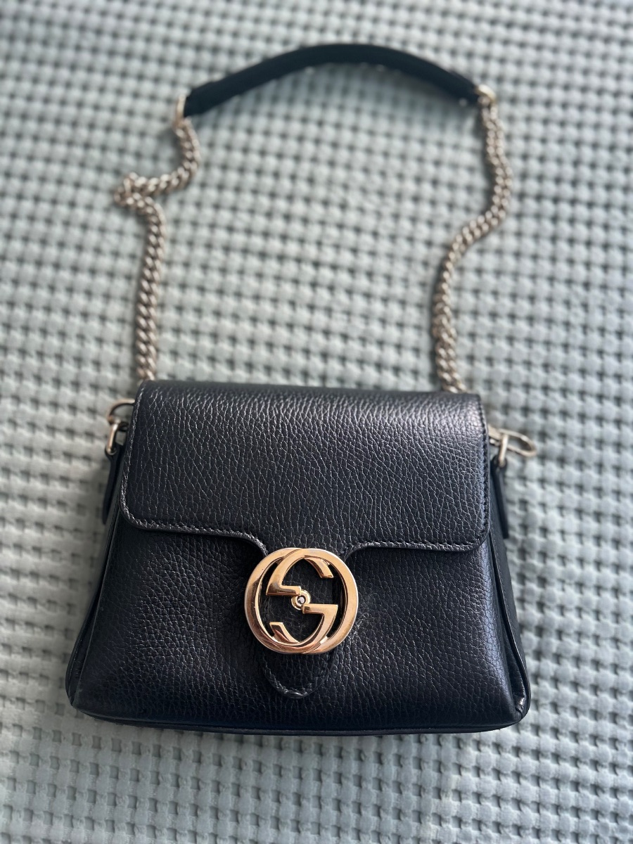 Gucci Black Leather Handbag