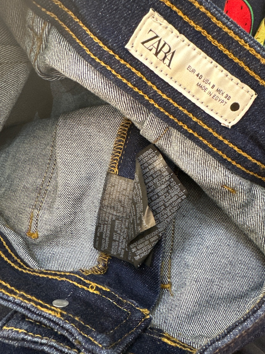 Zara dark blue jeans photo 3