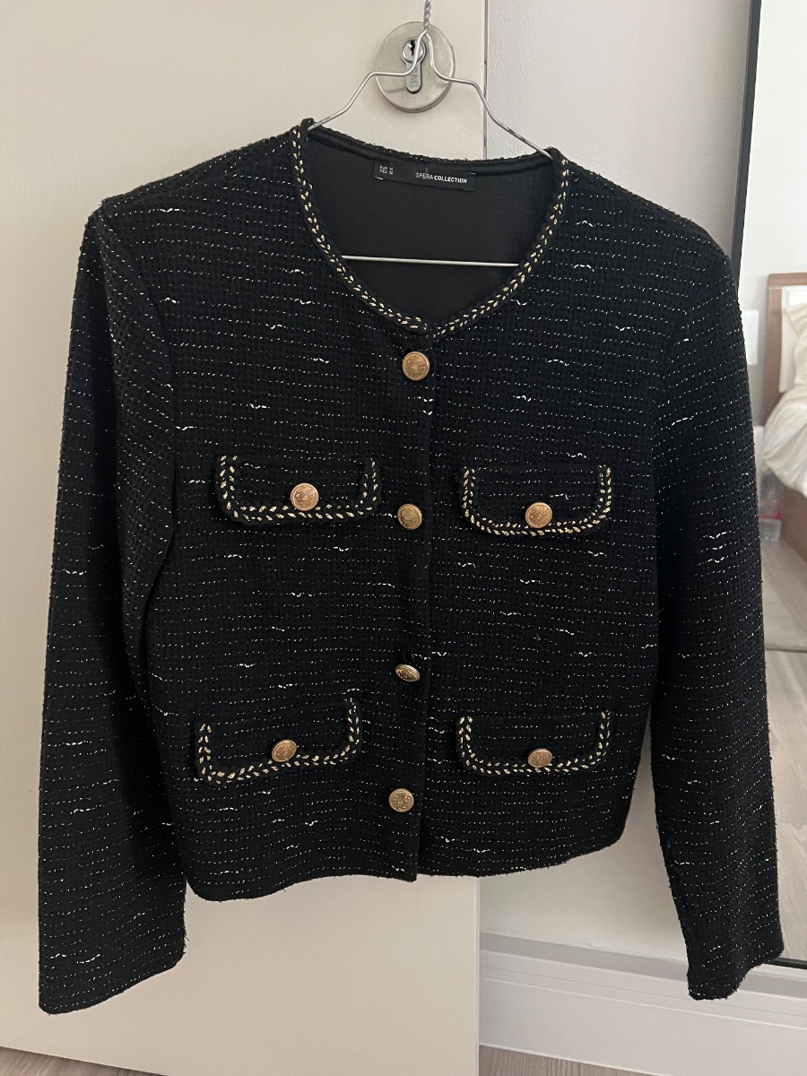 Sfera size M black and gold blazer/Jacket/Cardigan