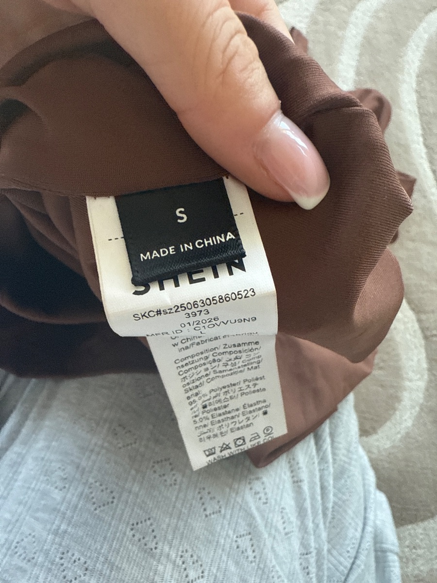 Shein Brown halter neck dress photo 2