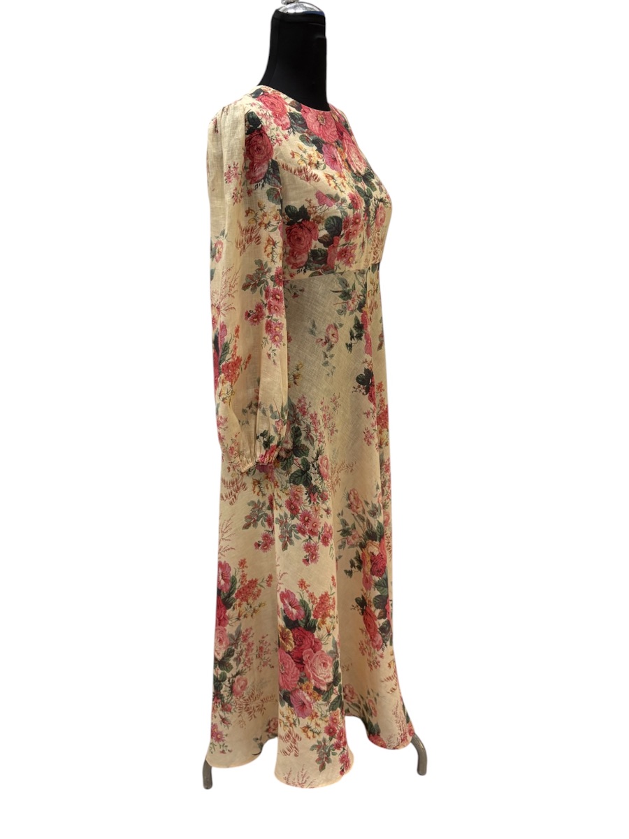 Zimmermann Floral Linen Long Dress Size 3 photo 3