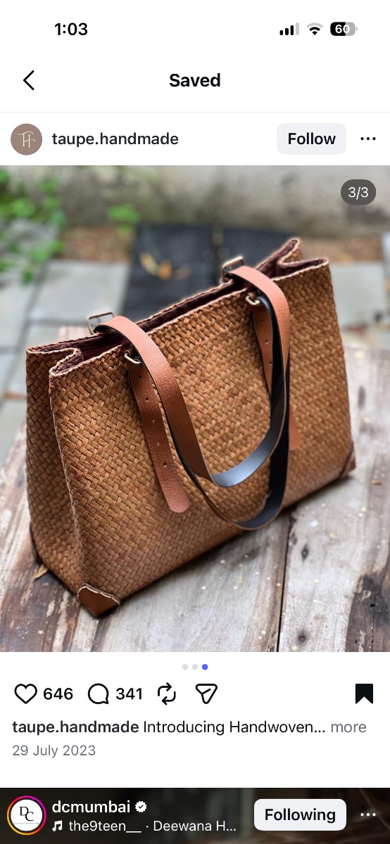 & Other Stories Tote bag with adjustable leather straps photo 3