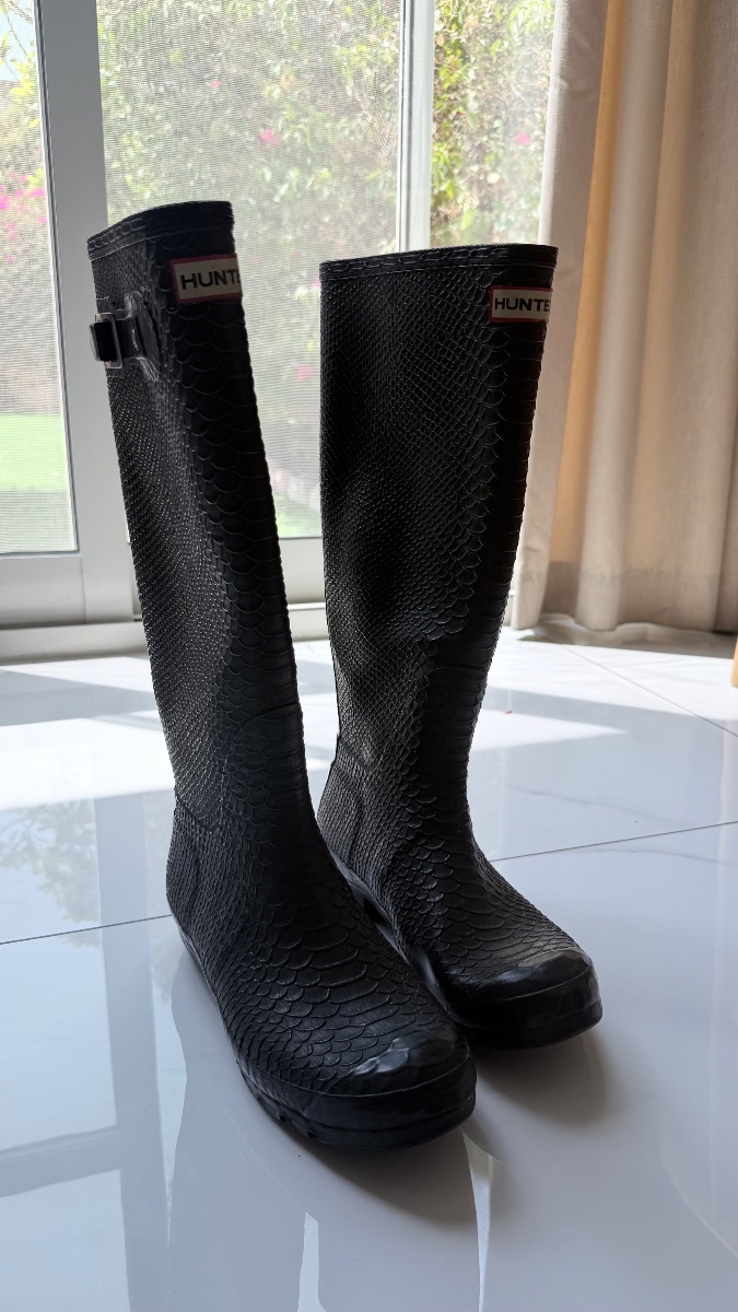 Hunter Original Tall Boots – Snake Print, EU 41 photo 2