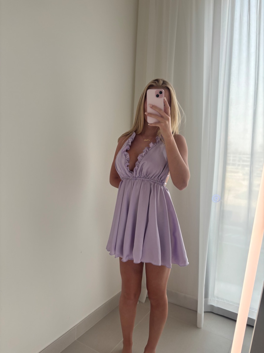 Dressmeze Floaty Lilac Dress