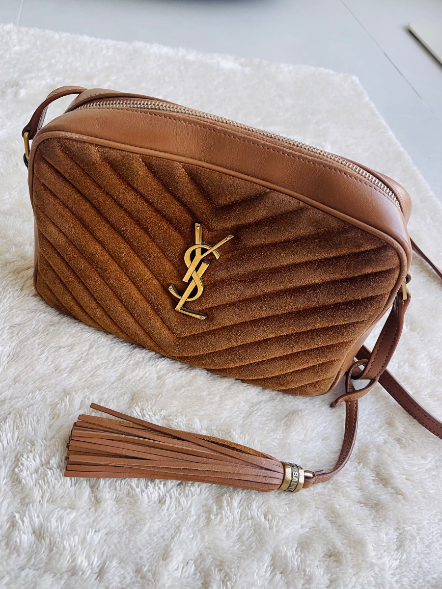 Yves Saint Laurent Saint Laurent Lou Camera Bag – Suede with Tassel