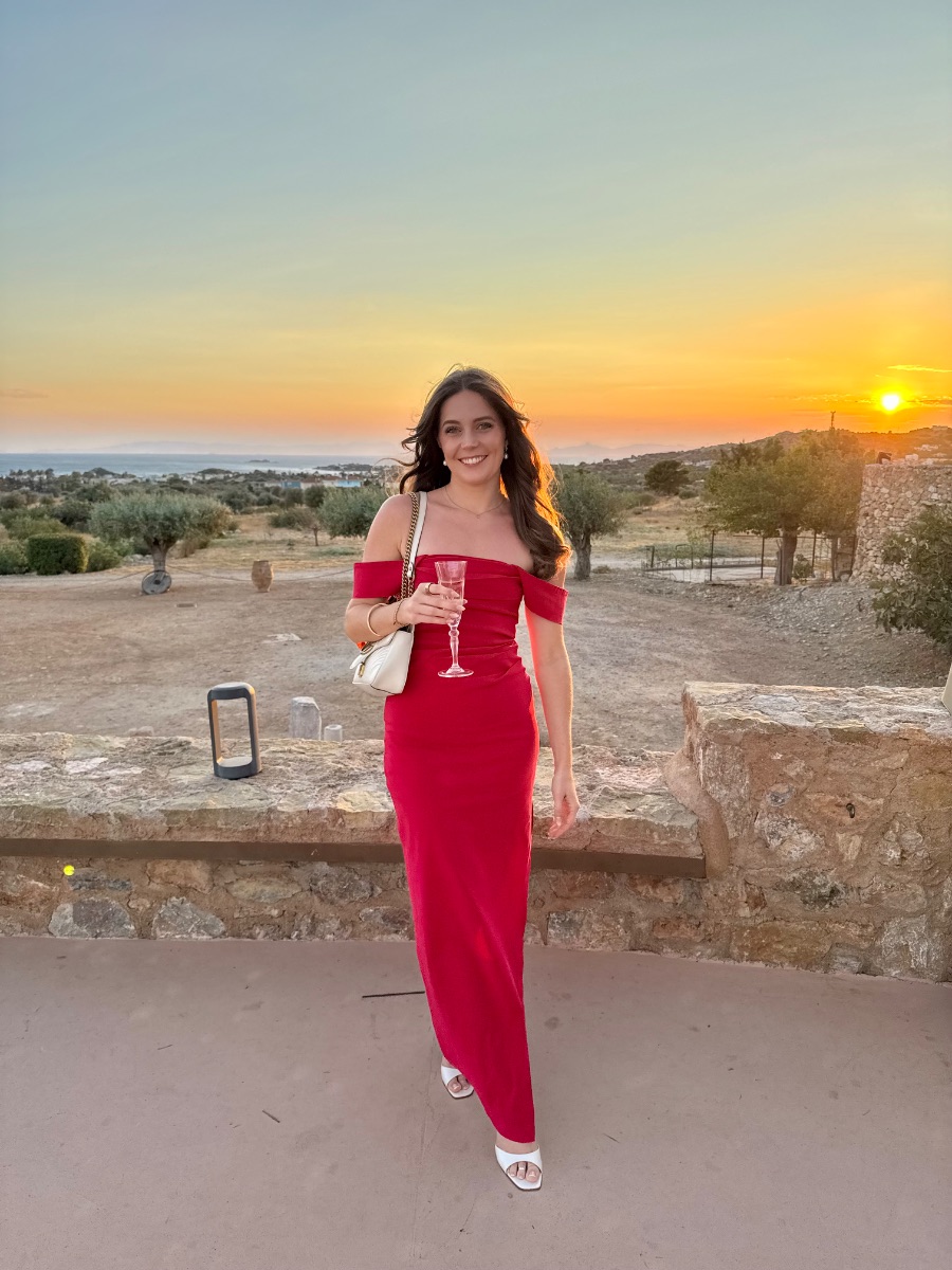 ASOS Fuschia maxi split dress