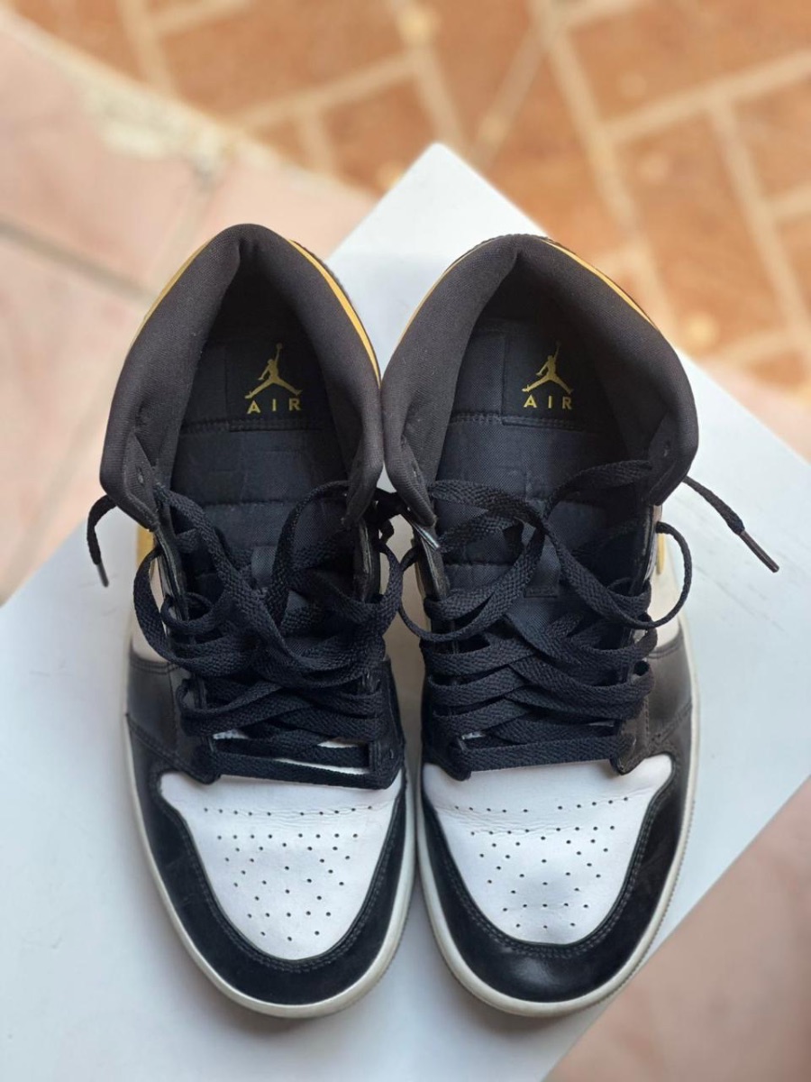 Nike Jordan Title: Air Jordan 1 Mid Yellow Ochre — Used photo 2