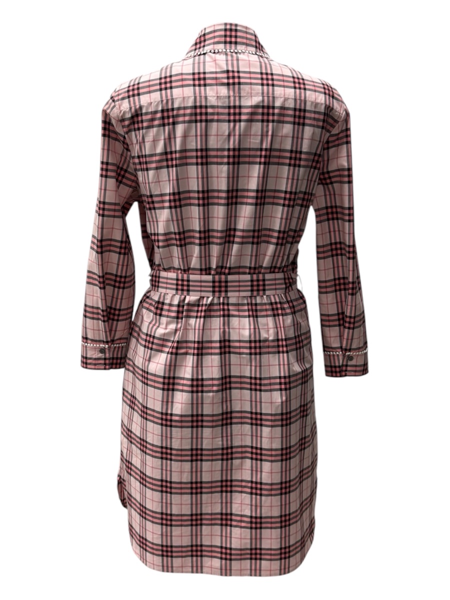 Burberry Check Cotton Belted Shirt Dress photo 2