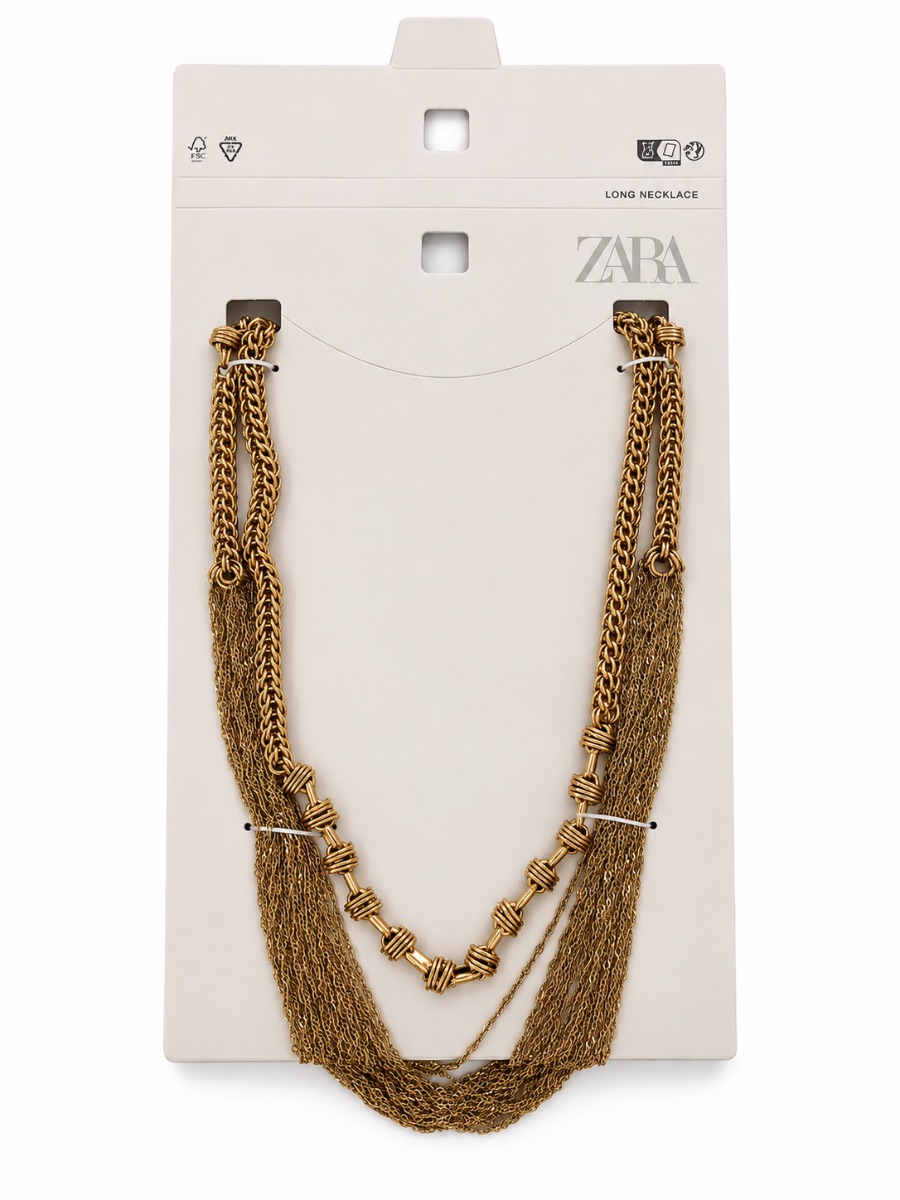 Zara Gold Long Necklace - New