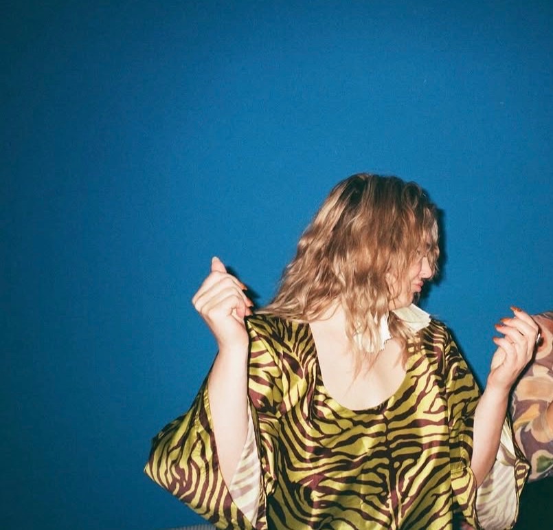THE DRESS. Bohemian Traders zebra-print satin dress