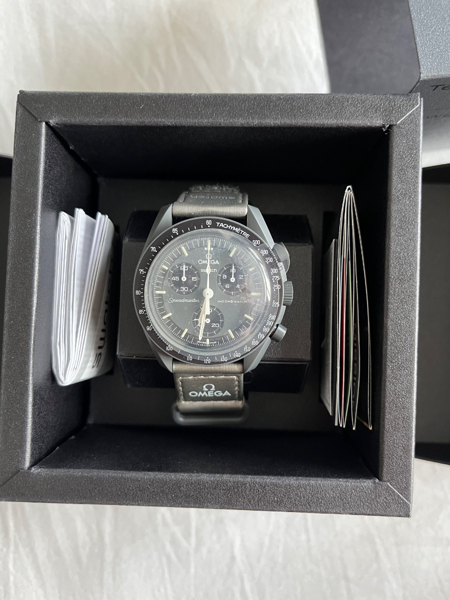 Swatch X Omega Omega X Swatch Mission to Mercury Chronograph Watch - Grey - Never been used - With Papers photo 3
