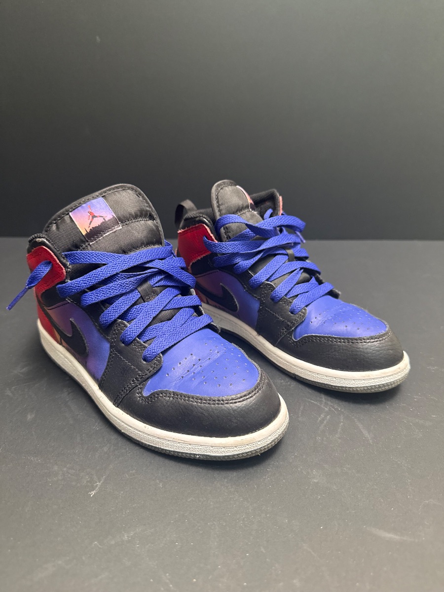 Air Jordan 1 Mid SS (PS) – Concord / Black / University Red