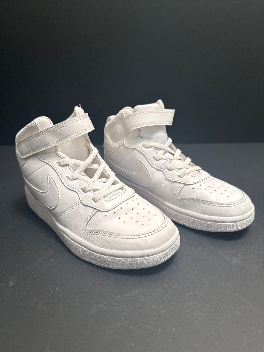 Nike Court Borough Mid / Air Force 1 Mid (Triple White)