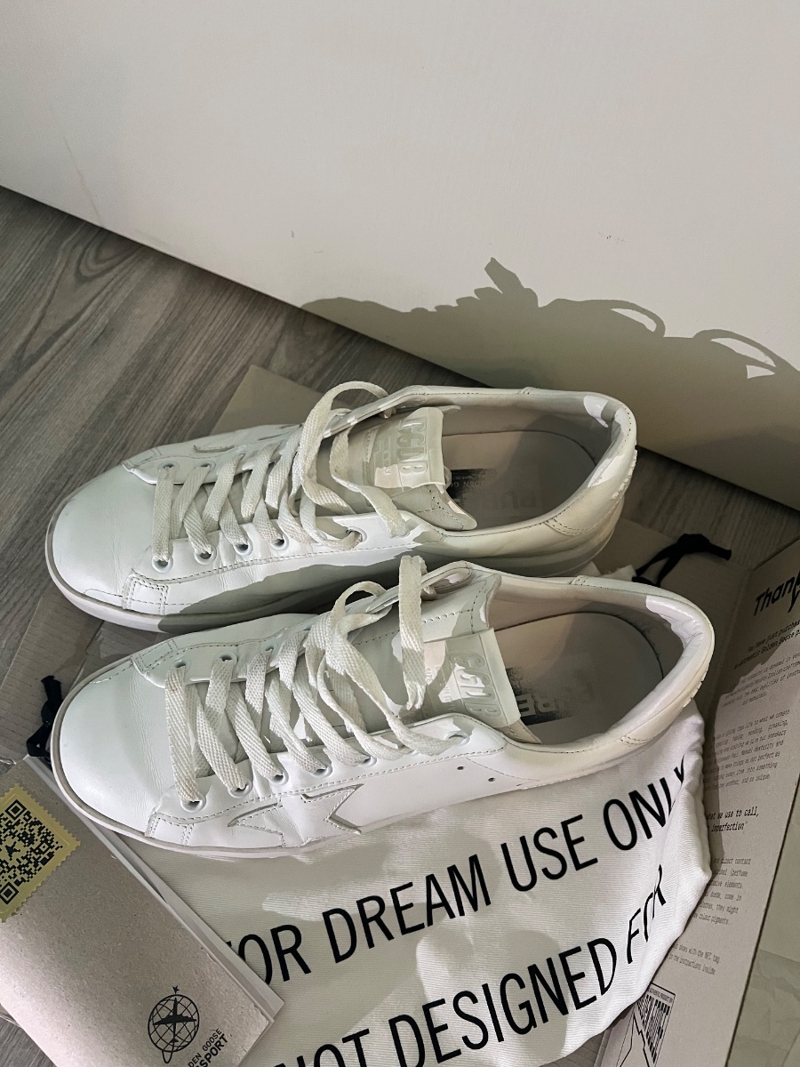 Golden goose white sneakers size 40 photo 2
