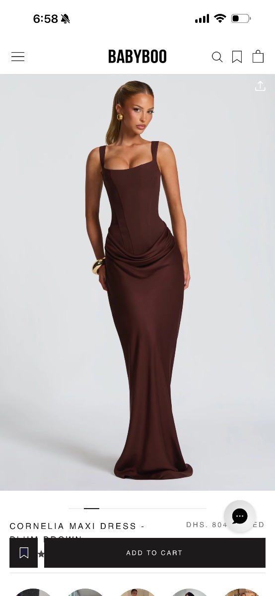 Babyboo corset dress brown