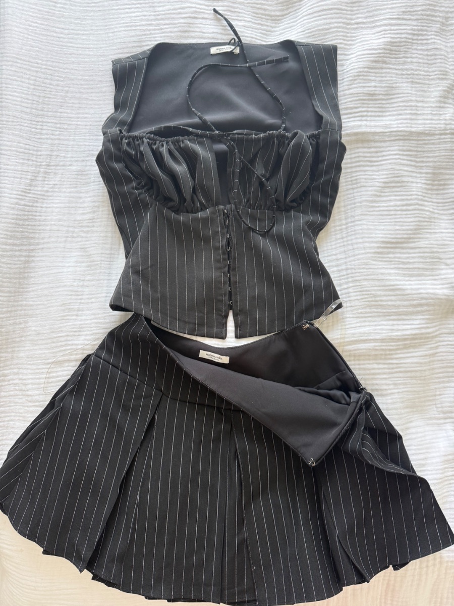 Mistress Rocks Pinstripe co-ord