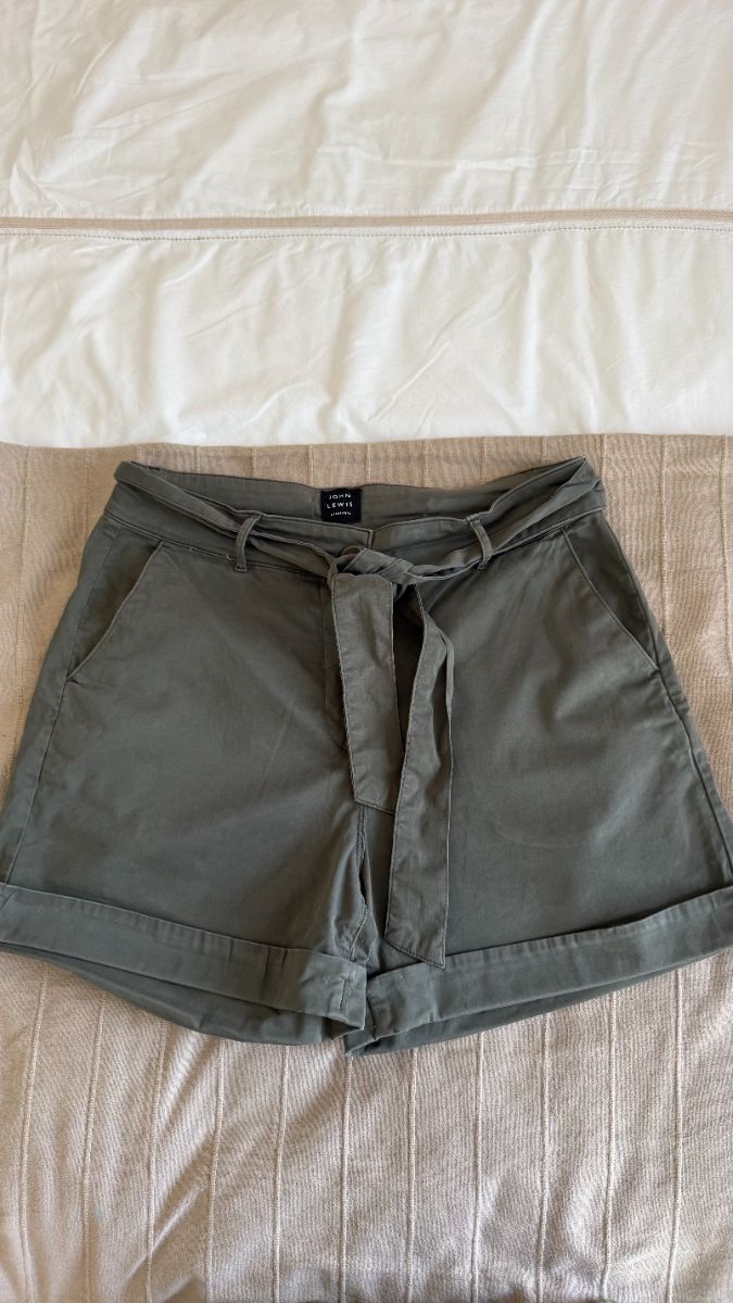 John Lewis Army Green Shorts UK12