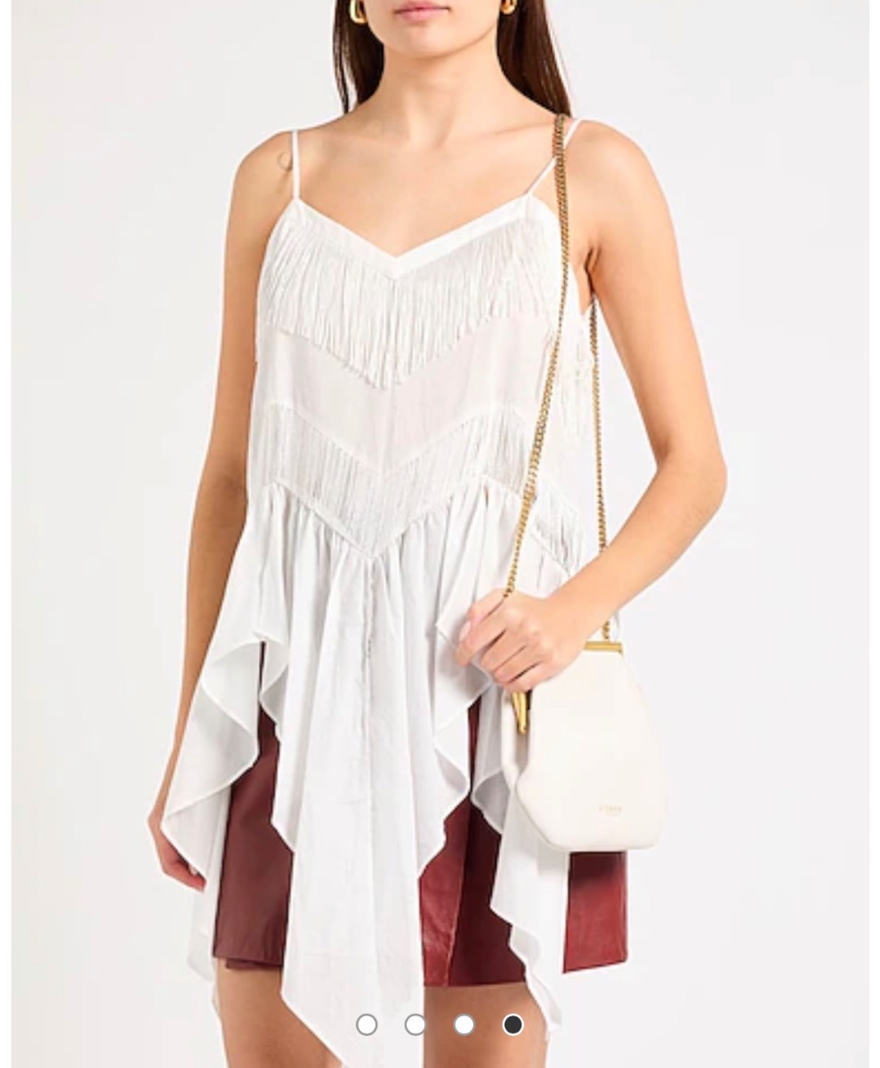 PINKO fringed top